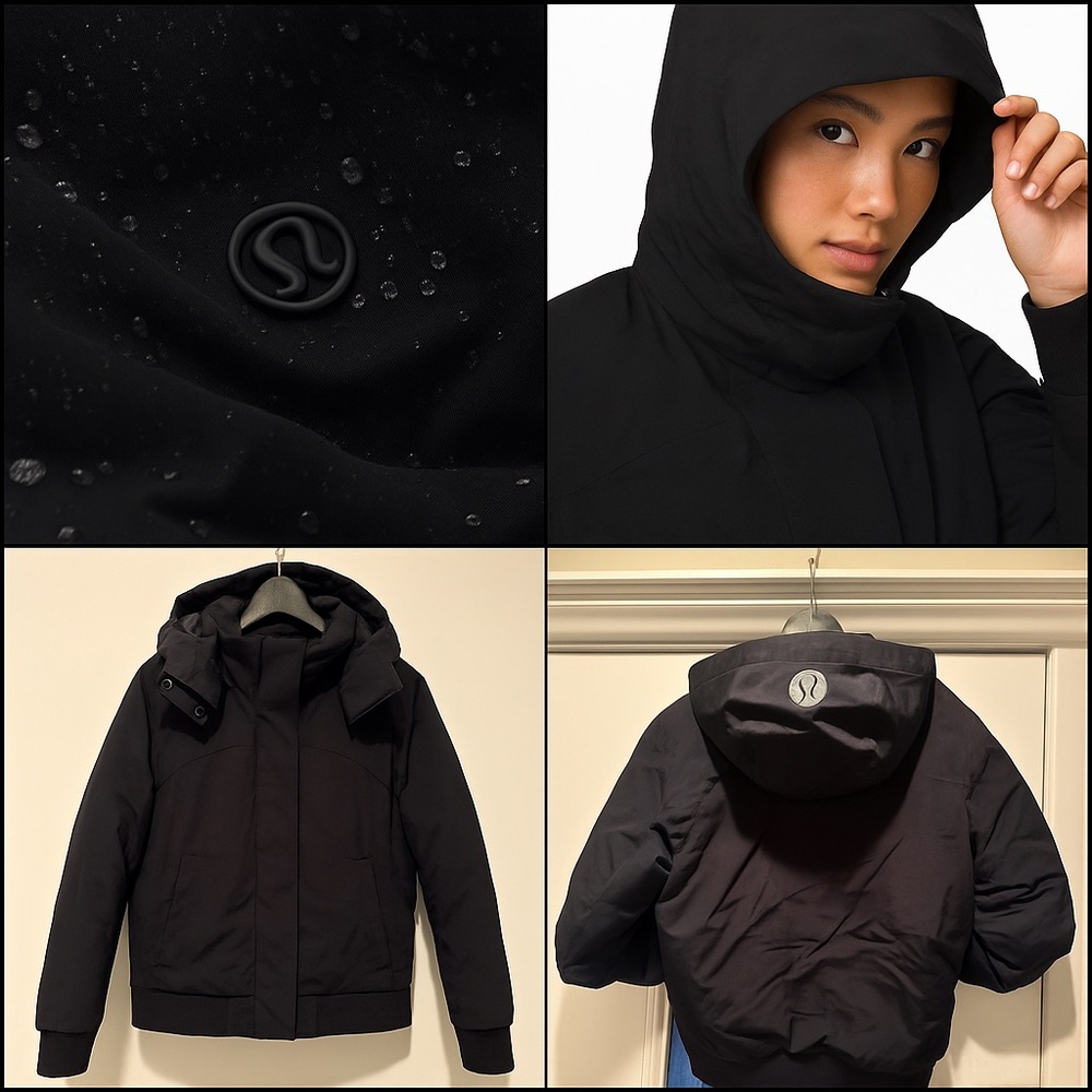 Lululemon Black Hooded Jacket